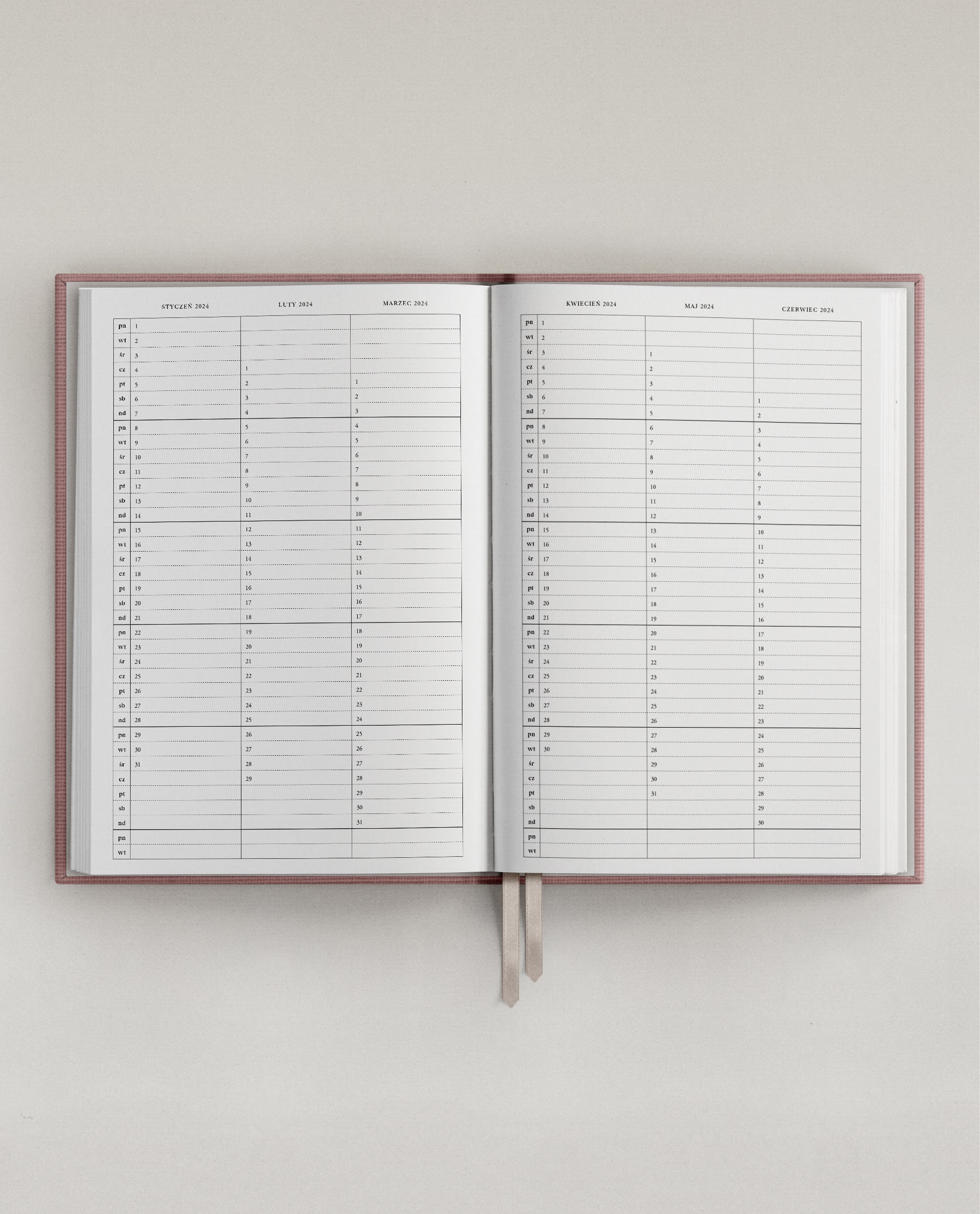 Planner 2024 Daily Antique Rose